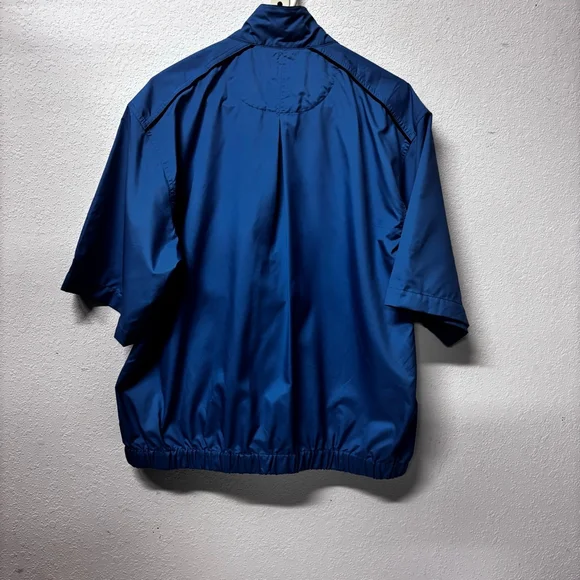 Men's Nike Blue/Periwinkle Short Sleeve Golf Windbreaker Jacket Like New - Picture 4 of 6